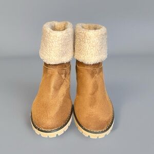 Women’s Brown Plush Lined Non-slip Winter Ankle Boot